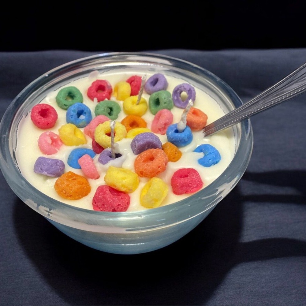 Hand Crafted 12 oz. breakfast cereal candle